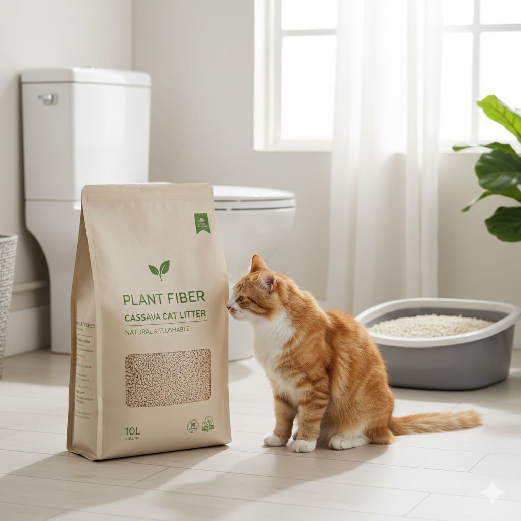 ทรายแมวมันสำปะหลัง 10 ลิตร